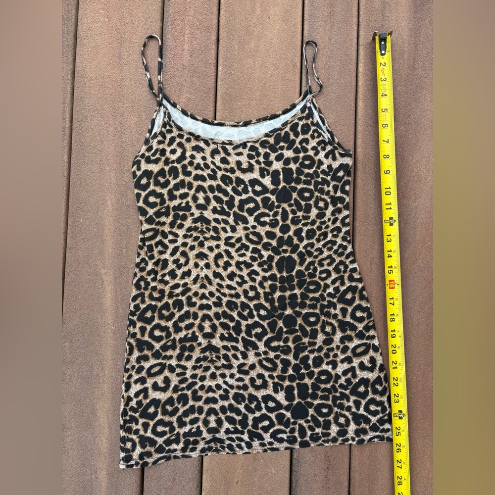 INC Leopard Print TUNIC Tank Top - Sz S/M
